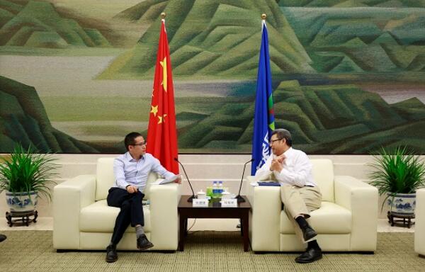 錢智民會(huì)見(jiàn)阿里巴巴技術(shù)委員會(huì)主席張建鋒