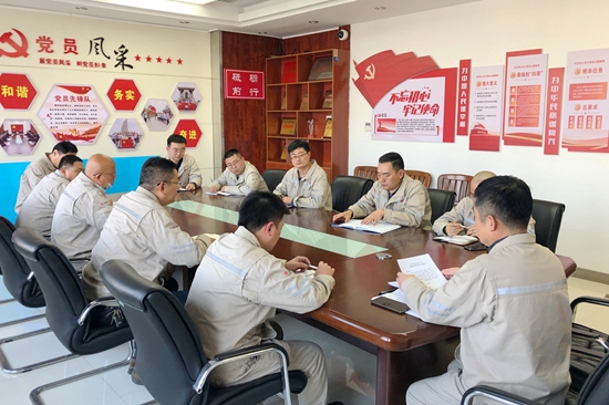 大唐淮北發(fā)電廠開展“沖刺四季度，奪取雙勝利”主題黨日活動