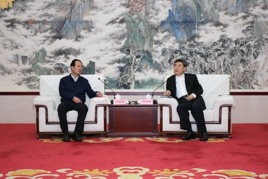 丁焰章拜會安徽省委常委、常務副省長鄧向陽