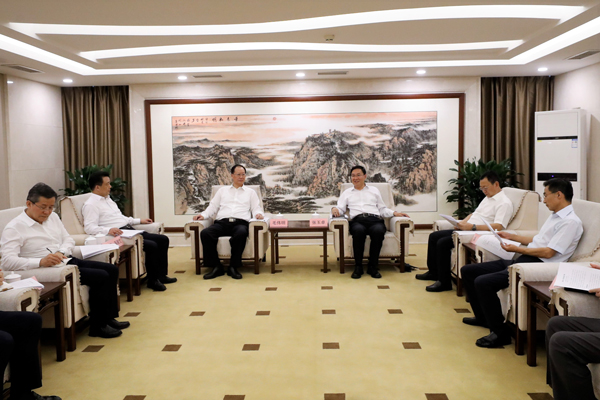 國務(wù)院國資委黨委書記、主任張玉卓會(huì)見湖南省委副書記、省長毛偉明