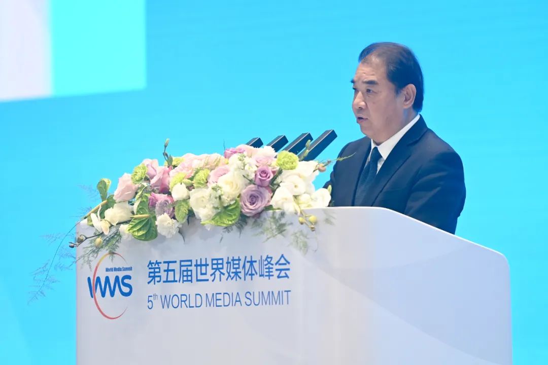 南方電網(wǎng)公司董事長(zhǎng)、黨組書(shū)記孟振平在第五屆世界媒體峰會(huì)上作主旨發(fā)言
