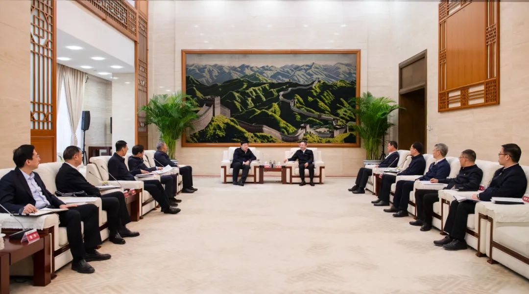 大唐集團董事長、黨組書鄒磊與國家電網(wǎng)董事長、黨組書記張智剛會談