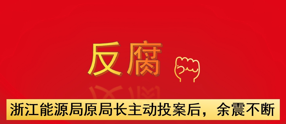 浙江能源局原局長主動投案后，余震不斷
